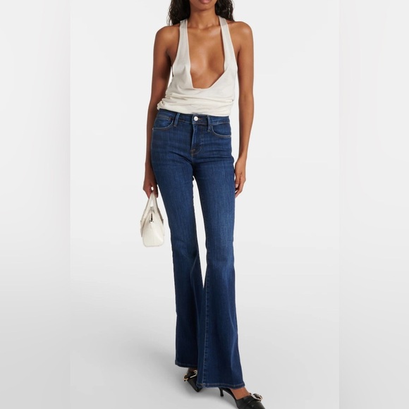Frame Le High Flare Jeans Women’s Sz 26 Century Blue Wash - Picture 1 of 7